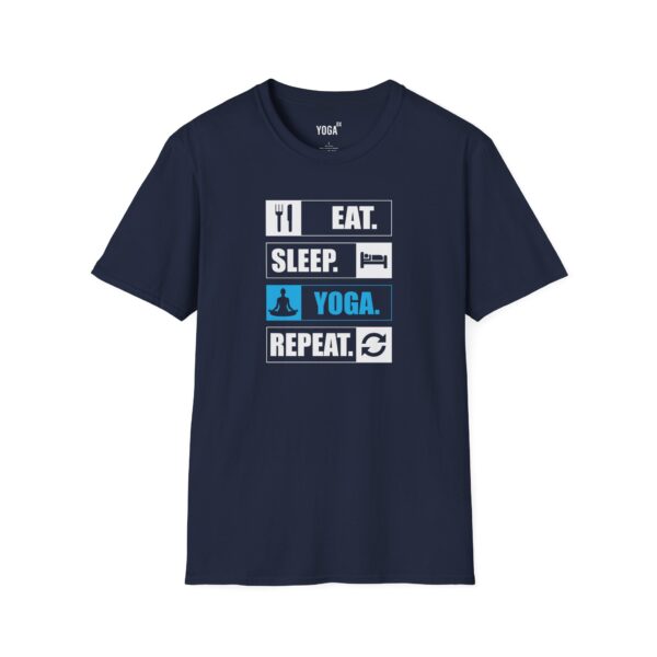 Eat Sleep Yoga Repeat T-shirt for Yoga Lovers - Image 3