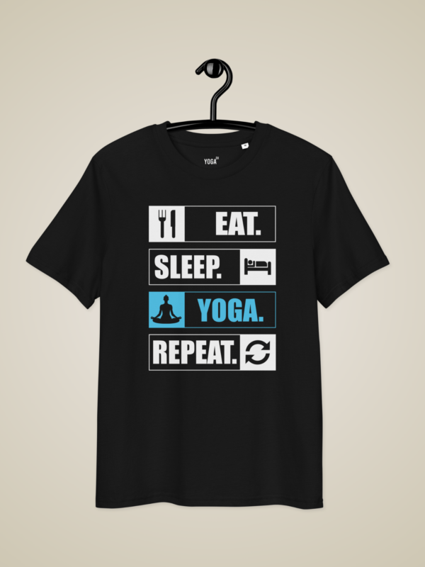 eat sleep Yoga Repeat funny yoga T-shirt