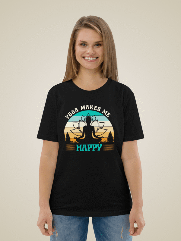 yoga Makes me happy yoga t-shirt