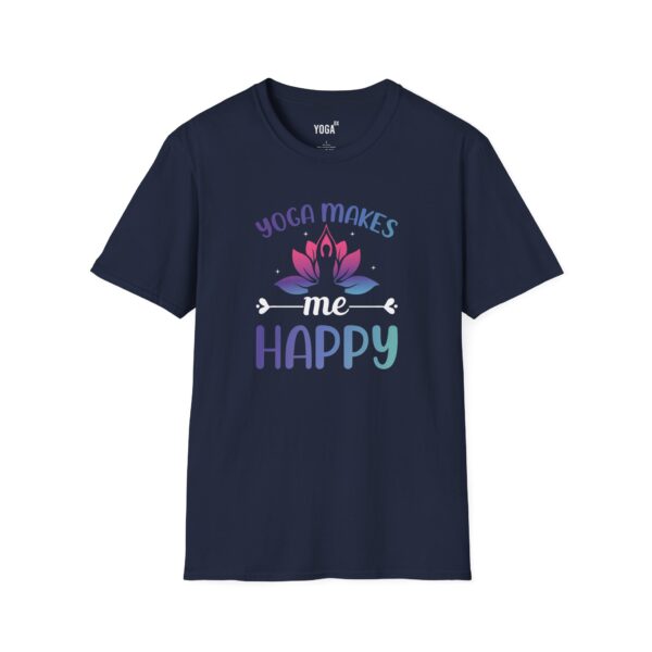 Yoga Makes Me Happy T-Shirt For Yoga - Image 3