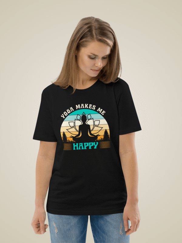 yoga Makes me happy yoga t-shirt