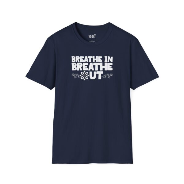 Breath in Breath Out Yoga T-shirt - Image 3