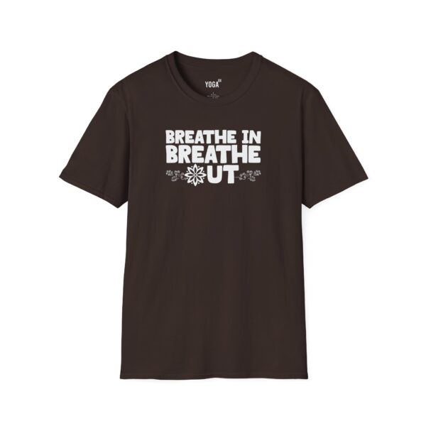 Breath in Breath Out Yoga T-shirt - Image 2