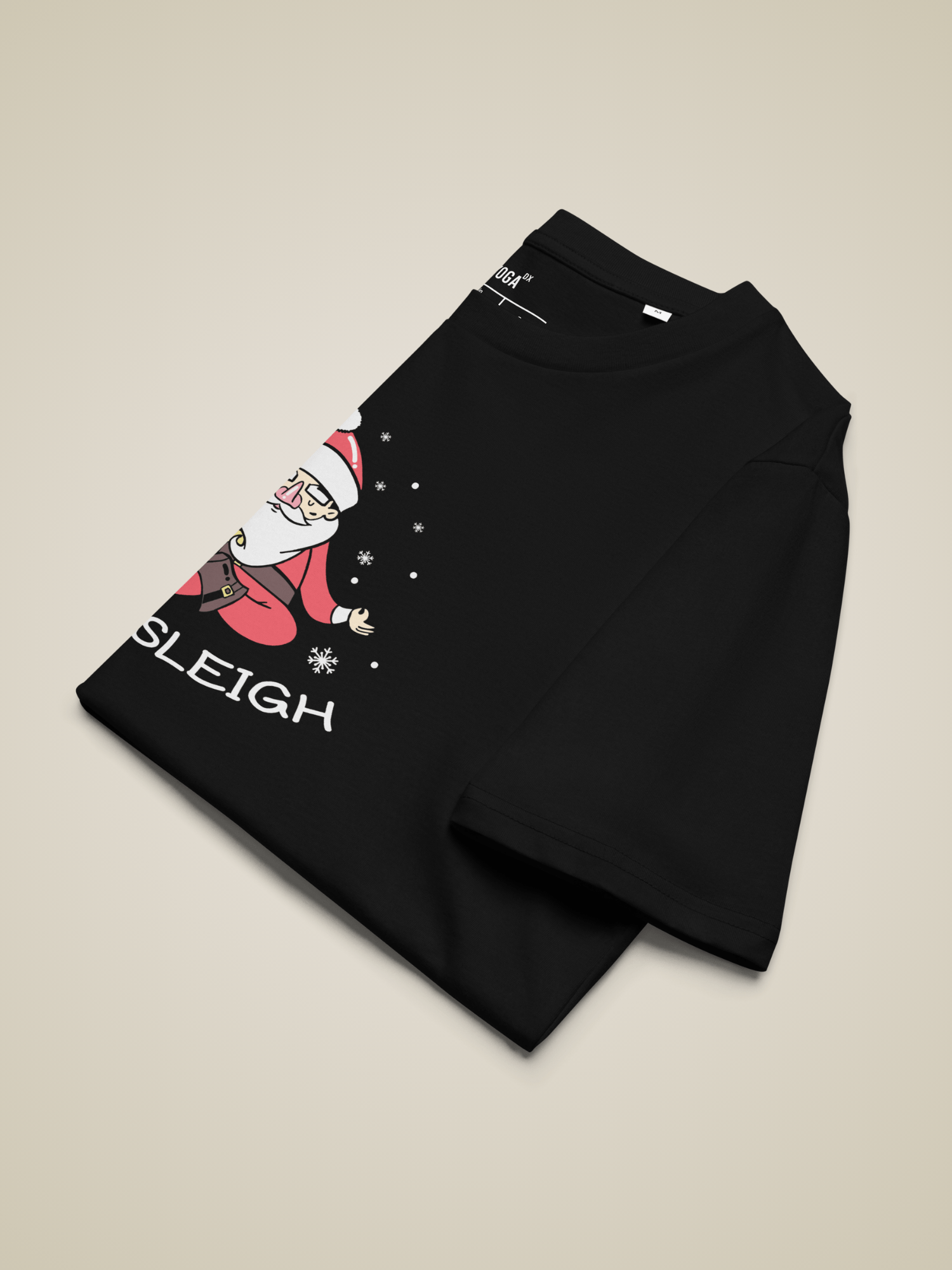Namasleigh – Santa Finds His Inner Peace” Yoga T-Shirt